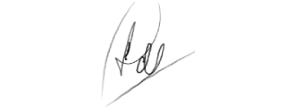 Jon Hall signature